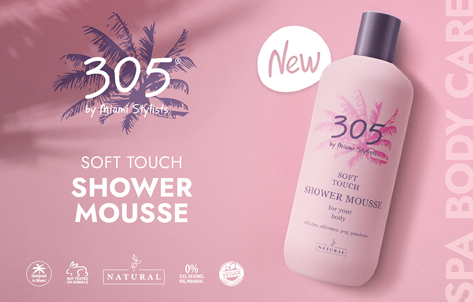 НОВИНКА! SOFT TOUCH SHOWER MOUSSE от бренда «305 by Miami Stylist»
